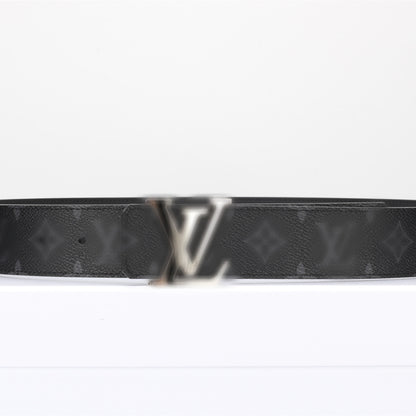 LV- Men's Black Belt Grey Pattern