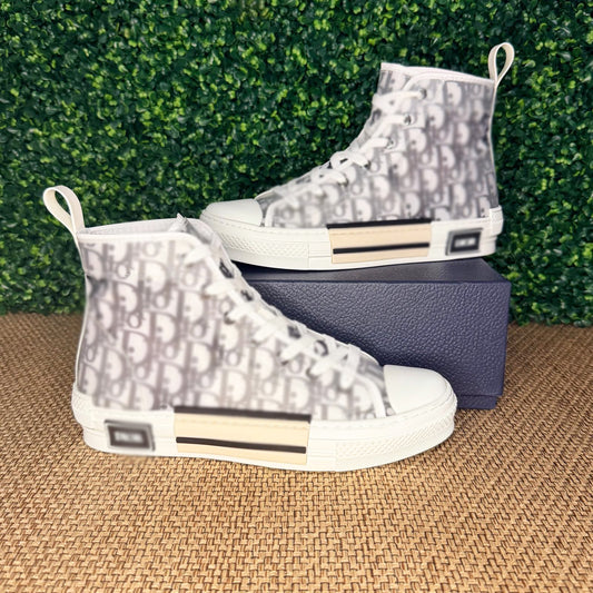 D10R- Men's High Top Wht/Blk