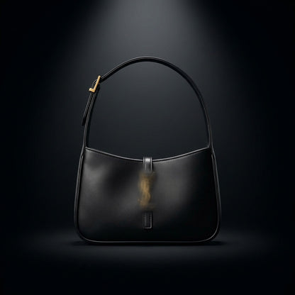 Y-BAG Plain Leather Black